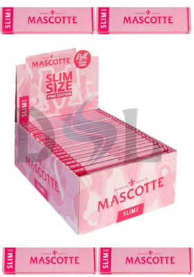 Mascotte King Size Slim Pink 100% Hanf Smoking Blättchen extra dünne Häute