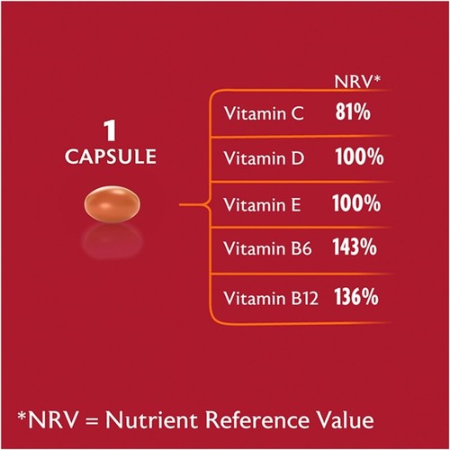 Cod Liver Oil Multivitamin Capsules Omega-3 Vitamin D Supplements 90 Count - Picture 8 of 11