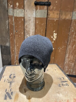 DeFacto Beanie Mütze anthrazit grau Strick warm Winter Kopfbedeckung Ski Schnee