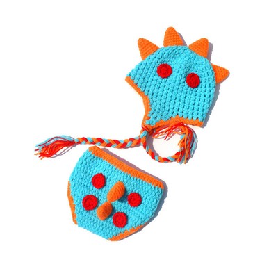 3D Animal Hat Funny Dinosaur Handmade Knitted Caps Winter Boy Girl Hats