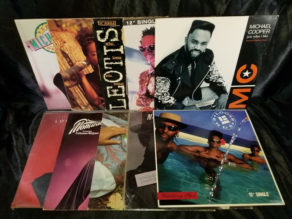 Vintage Hip Hop R&B Soul Vinyl Lot Leotis Loose Ends Michel Le Montreal Records
