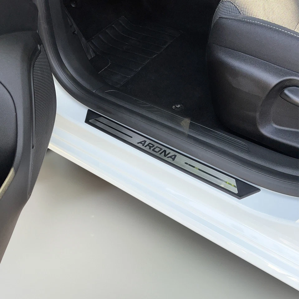 Защита порогов дверей для Seat Arona 2017-2025 гг., нержавеющая сталь 4 штуки - Изображение 2 из 4