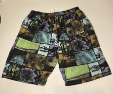 Vintage B Splitt Swim Trunks Shorts Size Large Abstract Lined