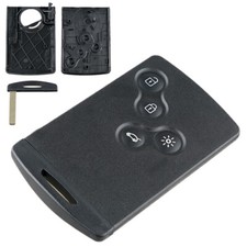 4 Buttons Key Card Smart Shell Case With Va6 Blade Fit For Renault Laguna Koleos
