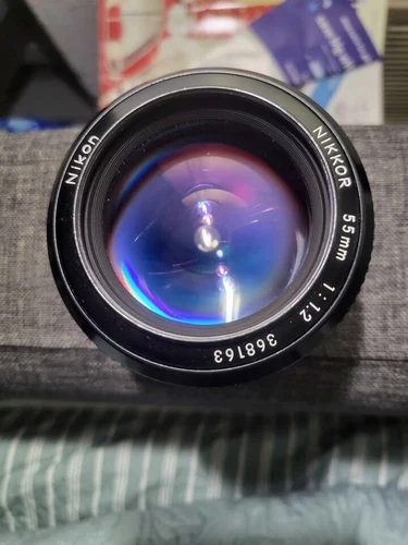 Nikon New-Nikkor 55mm f/1.2 manual Lens • Pre-AI (1975-77) • SN 368763 • READ