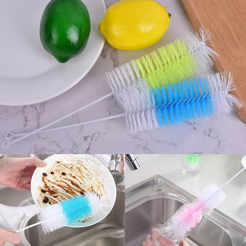 Long Handle Cup Brush Cleaner Gadgets Baby Bottle Brush Kitchen Cleaning  Brush *