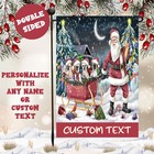 Oriental Blue Point Siamese Cats Garden Flag Personalized Double Sided Christmas