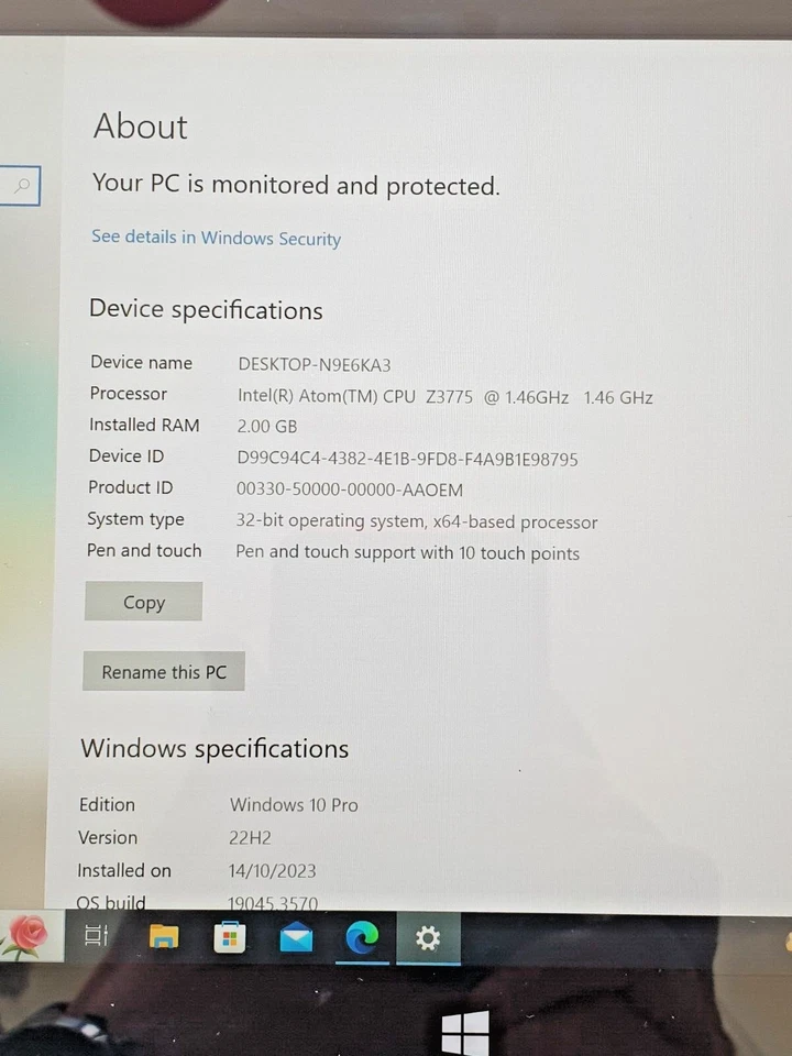 Dell Venue 11 Pro 5130 tablet, Intel Atom, FHD 1920*1080 Touch, 64GB SSD - Image 3 of 4