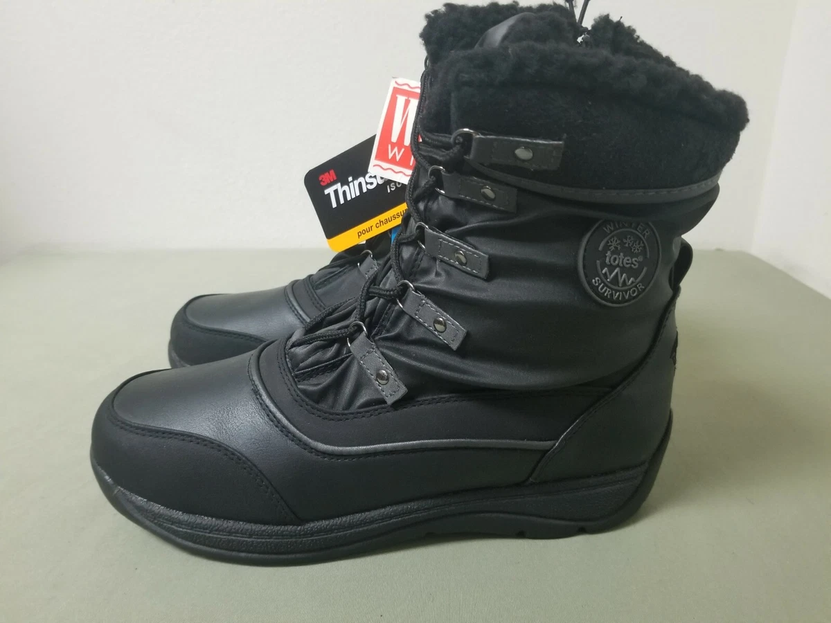 Totes winter top boots women's wide