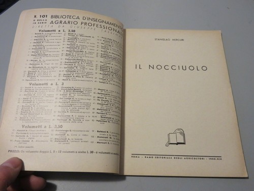 S. Mercuri El NOCCIUOLO R.E.D.A. 1940 - Enseñanza Agraria - - Imagen 5 de 7