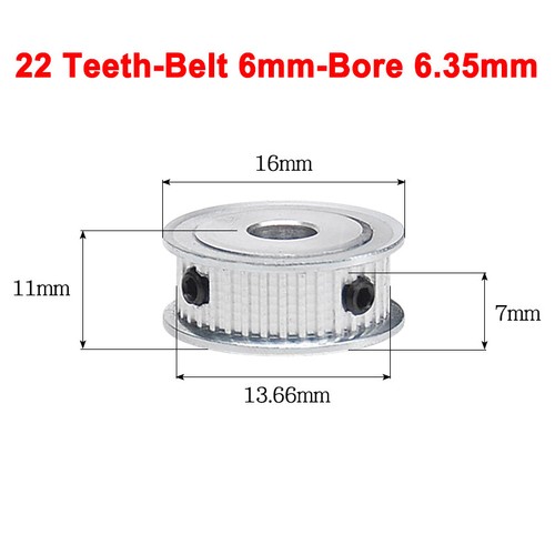 MXL Timing Belt Pulley AF type 22-60T Bore 5-20mm for 6mm Width Belt Pitch 2.032 - Picture 14 of 98