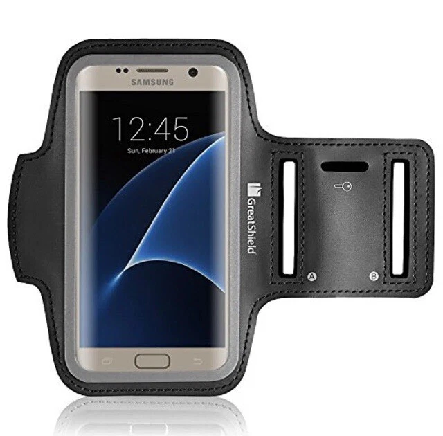 Brazalete flexible negro a prueba de sudor para iPhone/Galaxy Sport/Gimnasio/Ejercicio/Exterior Foto 2 de 4