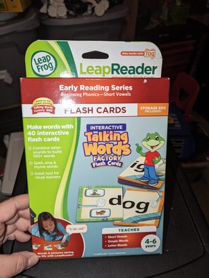 New LeapFrog LeapReader Interactive Talking Words 40 Factory Flash Cards Phonics