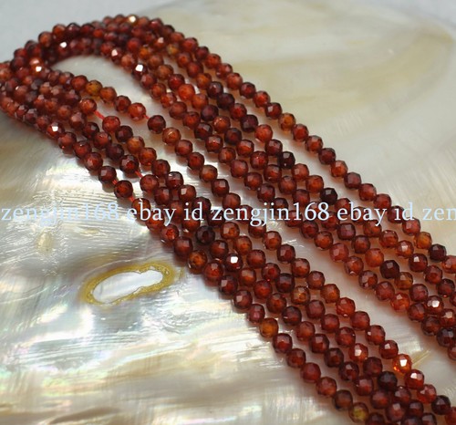Cuentas sueltas de piedras preciosas redondas facetadas de circón natural multicolor de 3 mm hebra de 15 - Imagen 10 de 22