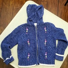VTG 90s McKids McDonalds Girls Cardigan Hoodie Zip Sweater Sz Kids 6 Embroidered