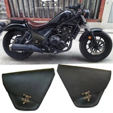 Multipurpose Leather Bag Brown V.2 FIT FOR Honda rebel cmx 300-500 2017-2024