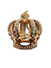 Luxury Rhinestone Royal Crown 3D Keychain, Keyring, Bag Charm Accessory