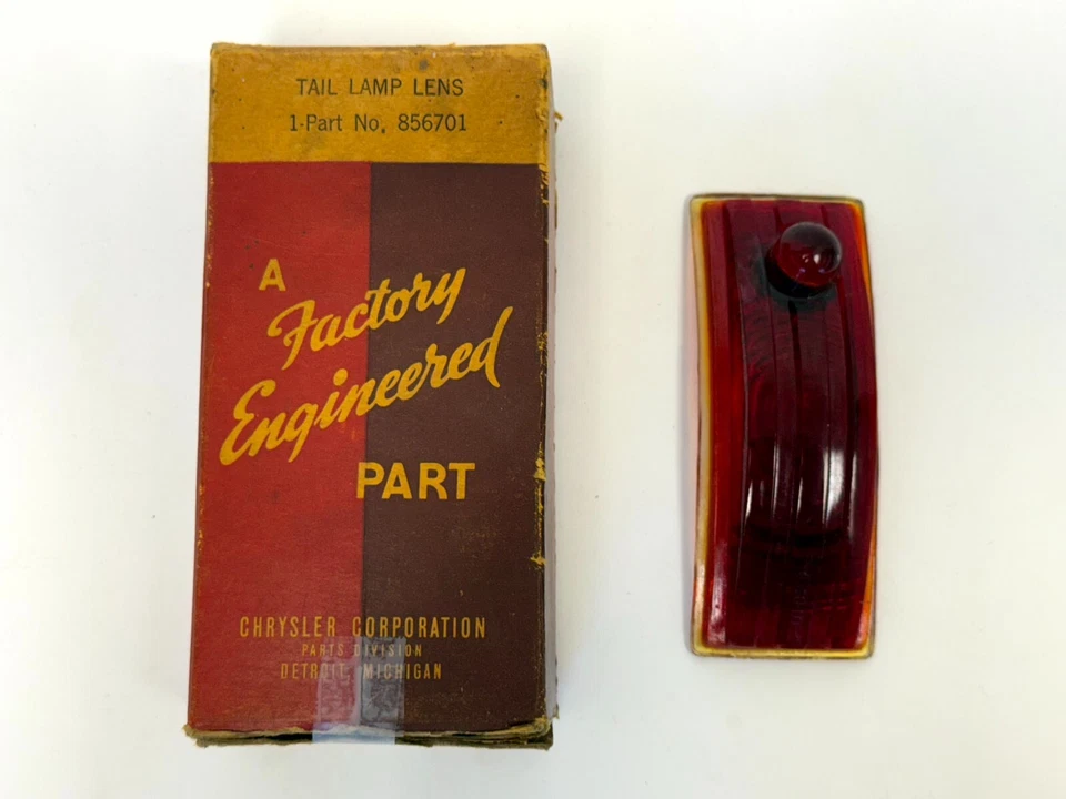 Desoto S-7 1940 luz trasera derecha pasajero luz trasera lente 856701 nuevo de Lote Antiguo Foto 3 de 4