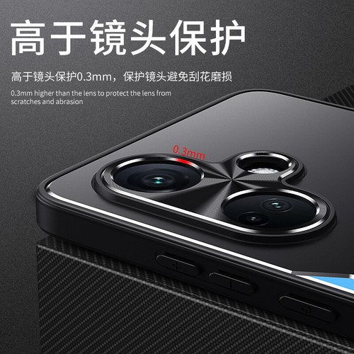 For OnePlus Nord N30, Luxury Metal Aluminum Back Hybrid Soft Bumper Cover Case - Picture 7 of 13