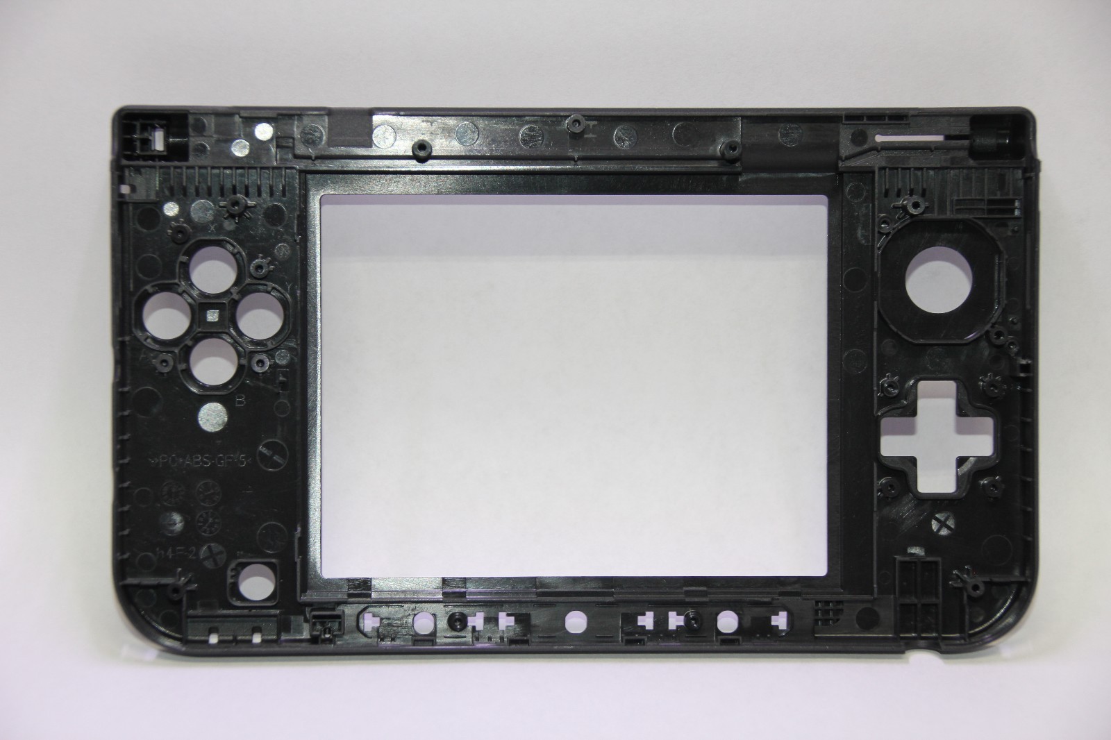 OEM Nintendo 3DS XL Replacement Hinge Part Black Bottom Middle Shell