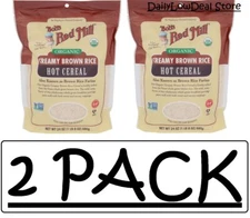 2 PACK - Bob's Red Mill Organic Creamy Brown Rice Hot Cereal 24 oz (Total 48 oz)