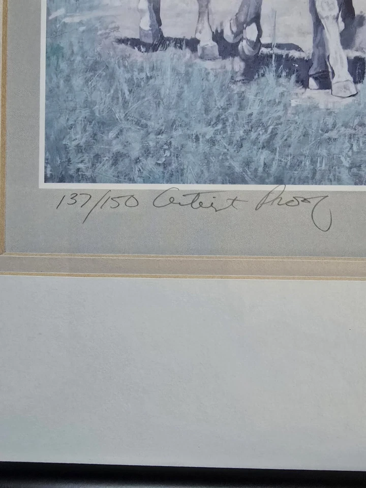 Очень редкая Ragan Genussa художник доказательство печати пронумерованный подписанный гражданской войны тема - Изображение 3 из 4