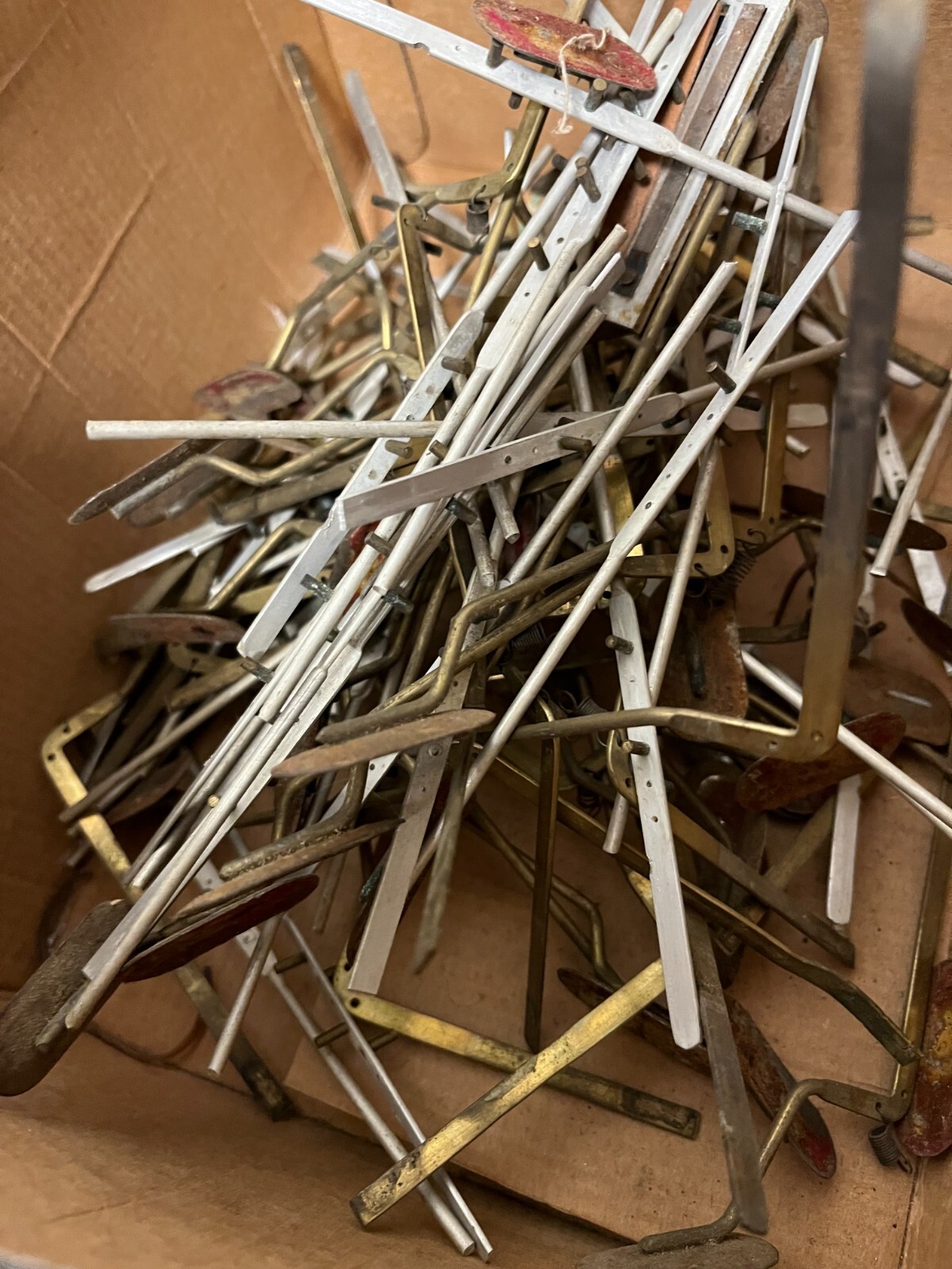 Vintage Accordion Lever Mechanisms Lot Brass & Metal Parts Repair/Restoration