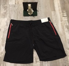 Arizona Jeans Co. Swim Trunks Mens Size XL Black 8" Inseam Unlined Rip Stop NWT