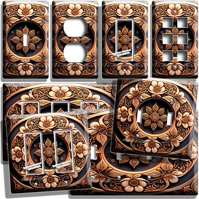 VICTORIAN ERA ROYAL FLOWERS LIGHT SWITCH OUTLET WALL PLATE MEDIEVAL ART HD DECOR