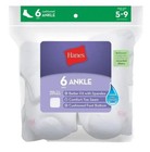 Hanes Women's Ankle Socks 9-11 Size