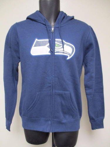 NEUF Seattle Seahawks veste à capuche femme à fermeture éclair moyenne majestueuse 84BS - Photo 1/1