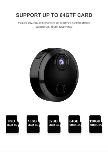 Mini cámara WiFi 4K - Cámara portátil inalámbrica con visión nocturna y alertas de movimiento - Imagen 11 de 15