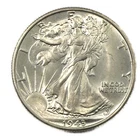 1943-P Philadelphia Walking Liberty Silver Half 50c Brilliant Uncirculated BU+