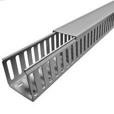 Electriduct PVC Closed Slot Wire Duct Raceway - Size and Color Options