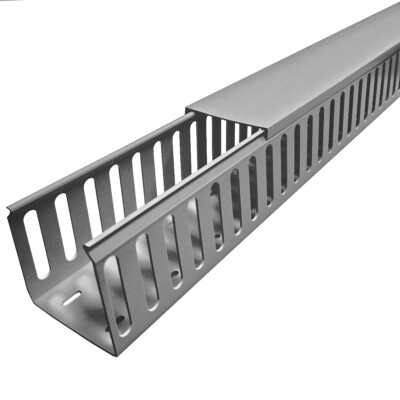 Electriduct PVC Closed Slot Wire Duct Raceway - Size and Color Options