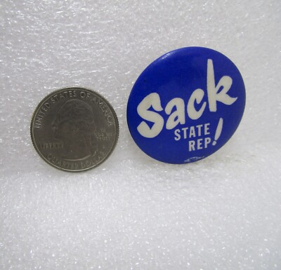 Sack State Rep! Political Button Pin | eBay