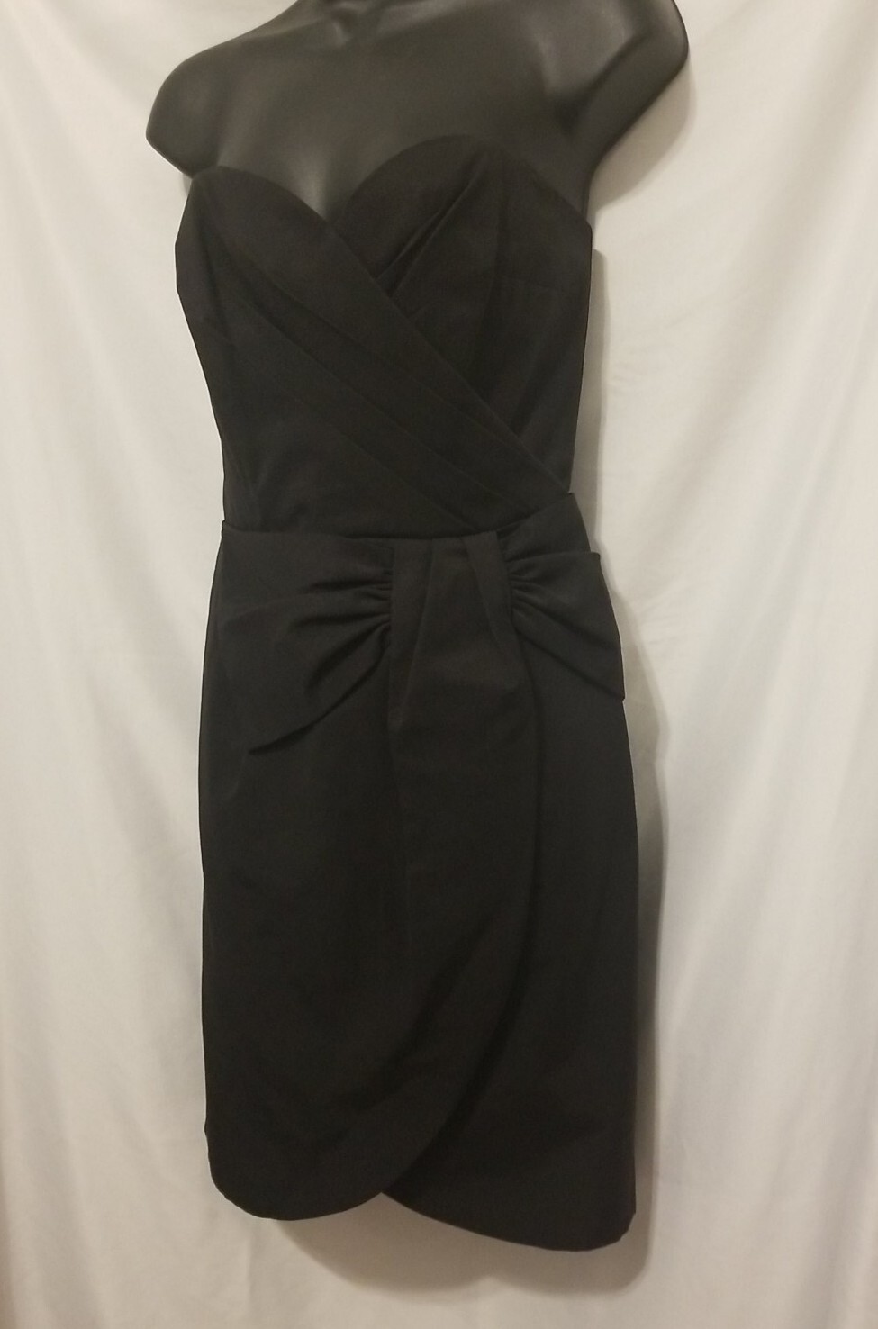 HM Strapless Black Cocktail Party Dress Women Sz 8 Knee Length Zip Up thumbnail 3