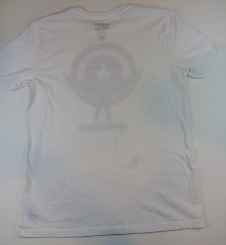 Marvel Falcon and the Winter Soldier White T-Shirt Medium Sam Wilson/ Shield - Picture 4 of 7