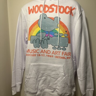 WOODSTOCK 1969 HOODIE NEW NWT MENS SIZE LARGE