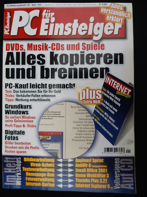 COMPUTER FÜR EINSTEIGER 1/02,BROWSER RICHTIG NUTZEN,VIREN SCHUTZ,HOMEPAGE SELBST
