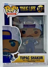 Funko Pop!  Rocks Thug Life Tupac Shakur #387 With Pop Protector