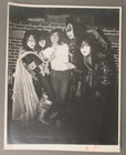 Kiss black & white 9X12 photo Great photo with Ace Eric Gene Paul owner of Kshe