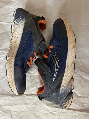Saucony Boys S Windg AC SK261527 Blue Running Shoes Sneakers Sz 3XW *Worn A Week - Picture 4 of 6