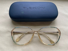 Vintage Rodenstock 8582 Eyeglasses Frames Clear Gold Green 135