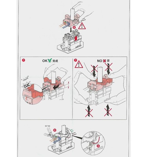 CAT6 Module Information Socket RJ45 Connector Keystone Jack Wall Plate - Afbeelding 6 van 10