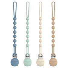 Cuddle Campus Silicone Pacifier Clip Holder with One Piece