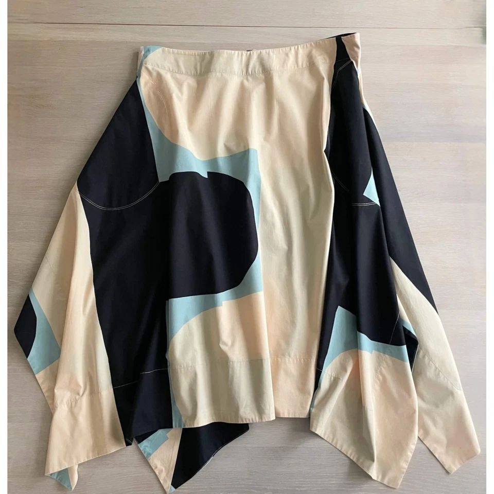 Falda Marimekko Avant Garde, Falda Geométrica Asimétrica Talla XL / XXL Foto 4 de 4