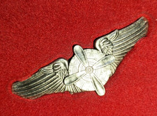 WWII MILITARY METAL BADGE REPLICA - USAAF MECHANICAL TECHNICIAN