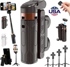 Selfie Stick Tripod,Extendable Pocketflex Mini Wireless Bluetooth Selfie Stick