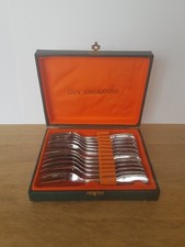 Coffret 12 Fourchettes A Gateau Dessert Guy Degrenne Inox 18/10